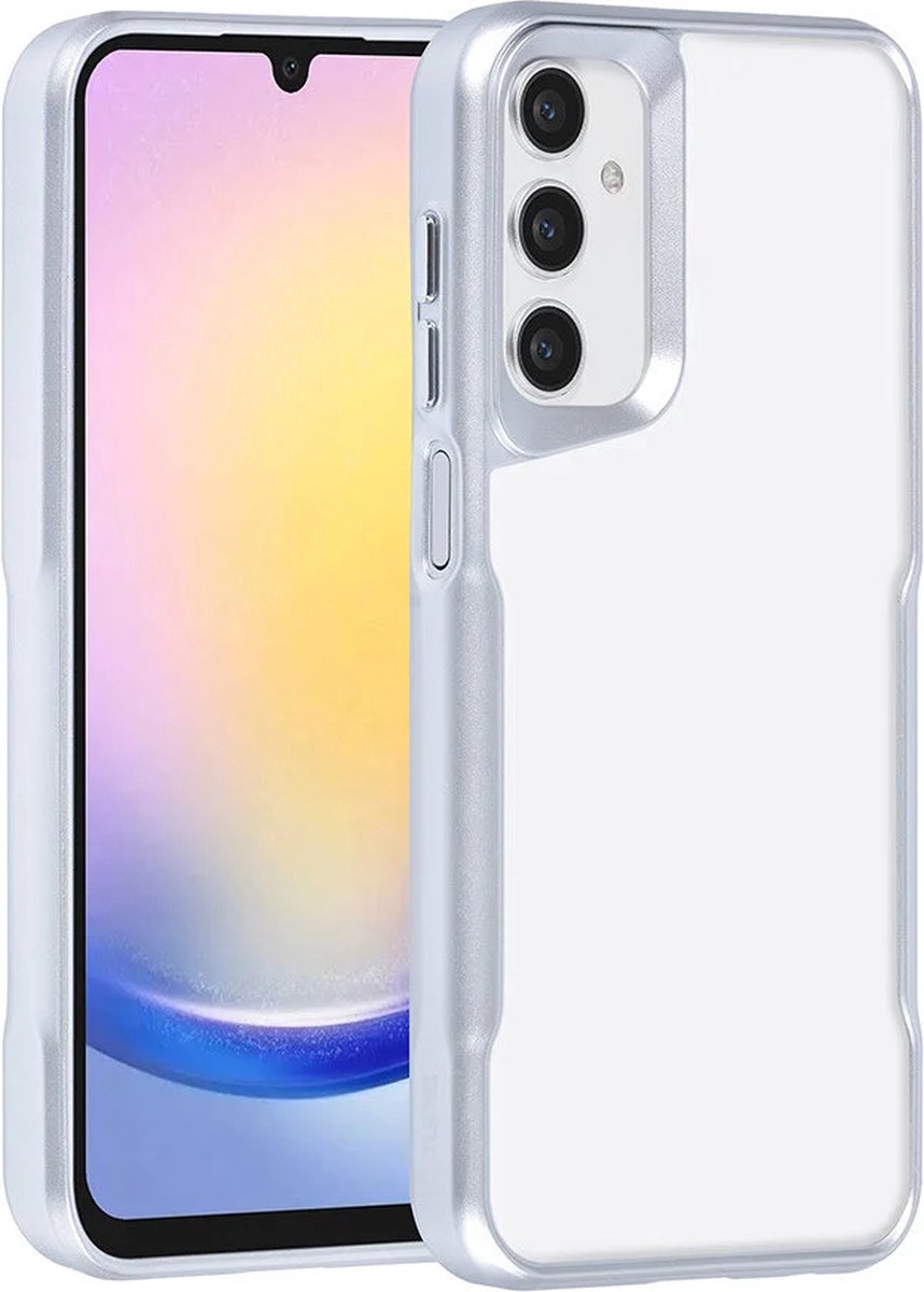 Combat-X Hoesje Geschikt voor: Samsung Galaxy A25 - Backcover - Grijs