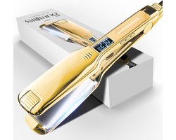 Sansbeauté® Professionele Stijltang – 2 in 1 – Krultang – Stijltangen – Hair Straightener – Snel Opgewarmd – 80℃ t/m 230℃ – Steilen & Krullen – Hot Comb – Haartang – Haar stijltang – Lisseur Cheveux – ION technologie