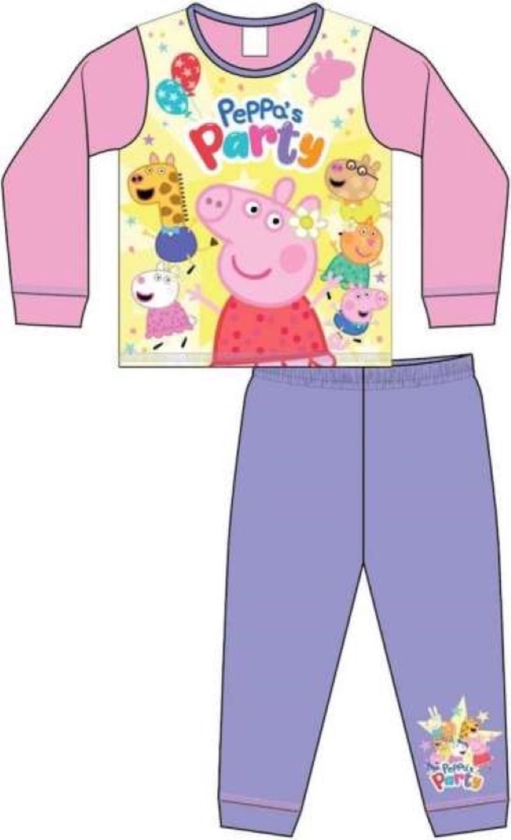 Peppa Pig Pyjama - Katoen - Peppa Big Party - Pyjamajasje en pyjamabroek multi colour