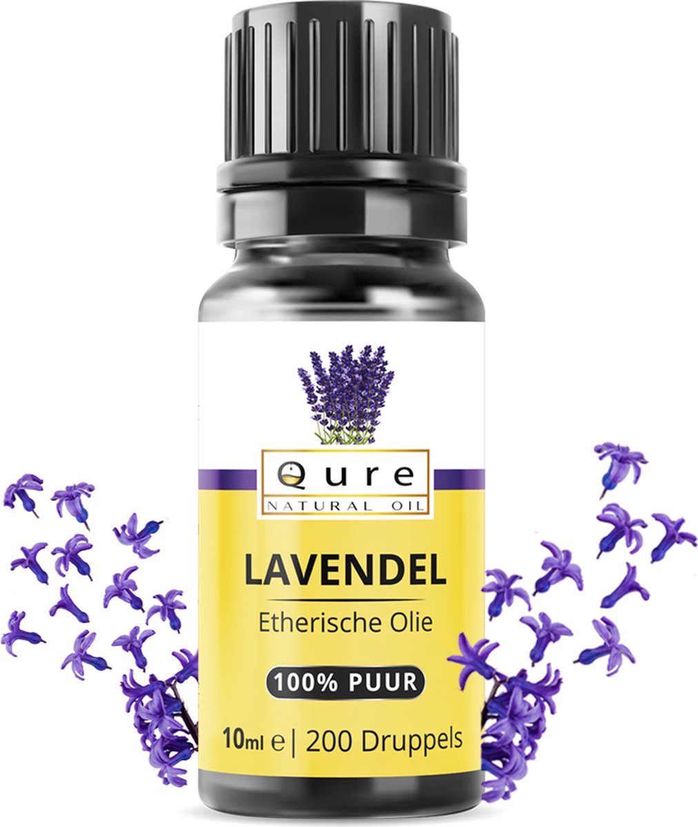 Goedkoopste Lavendel Olie 10ml | 100 Puur & Onbewerkt | Geurolie | Lavendel Etherische Olie voor Huid, Haar en Aromatherapie
