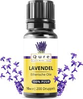 Lavendel Olie 10ml | 100% Puur & Onbewerkt | Geurolie | Lavendel Etherische Olie voor Huid, Haar en Aromatherapie