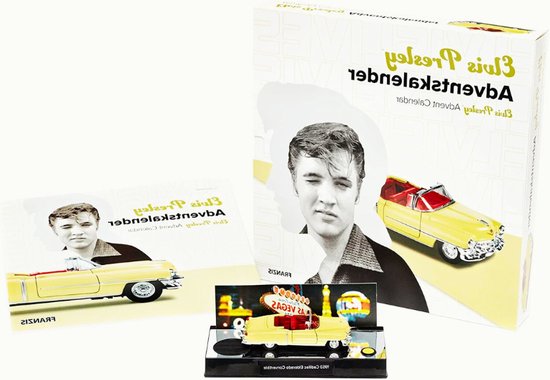 Foto: Elvis cadillac eldorado adventskalender bouwset voor 24 dagen iconische auto van elvis presley perfect cadeau voor fans kerstmis aftelkalender