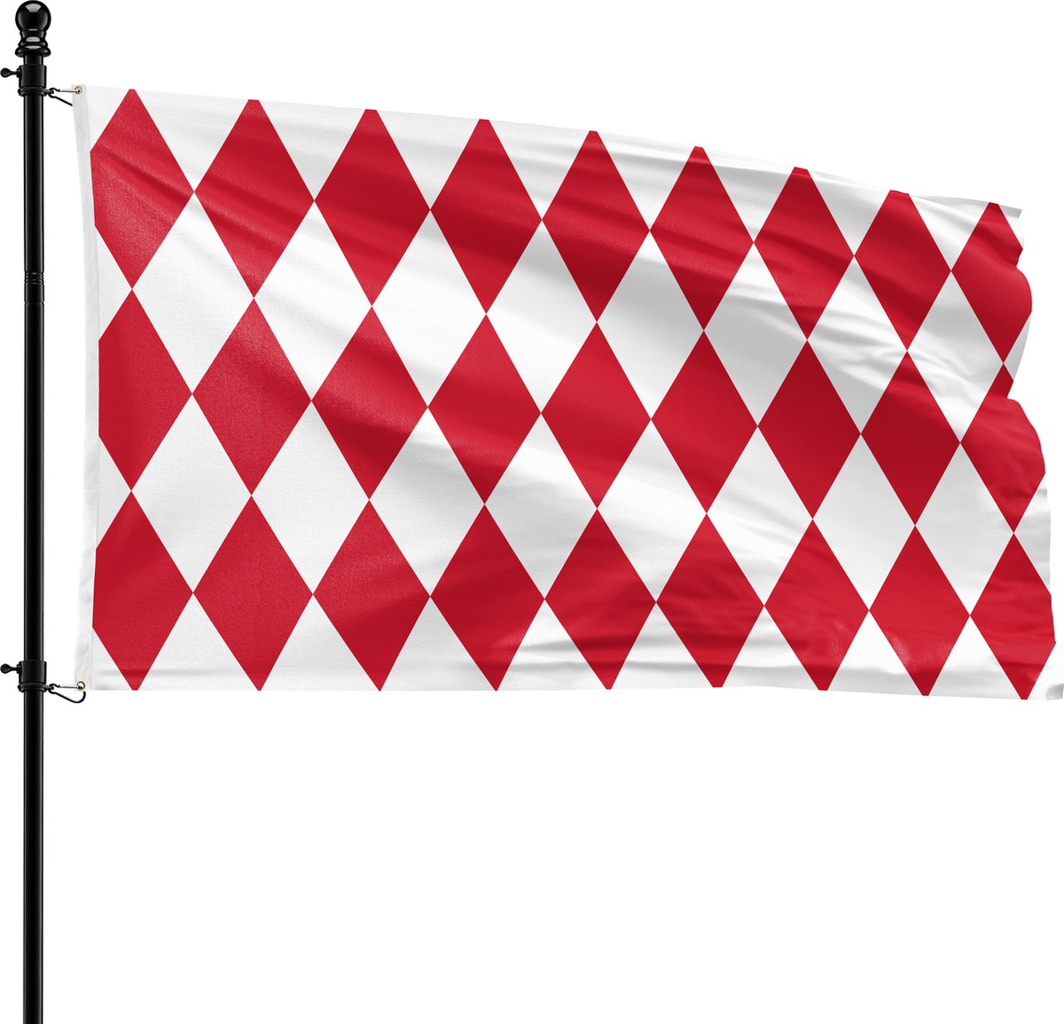 VlagDirect - Monagese vlag - Monaco vlag - 90 x 150 cm