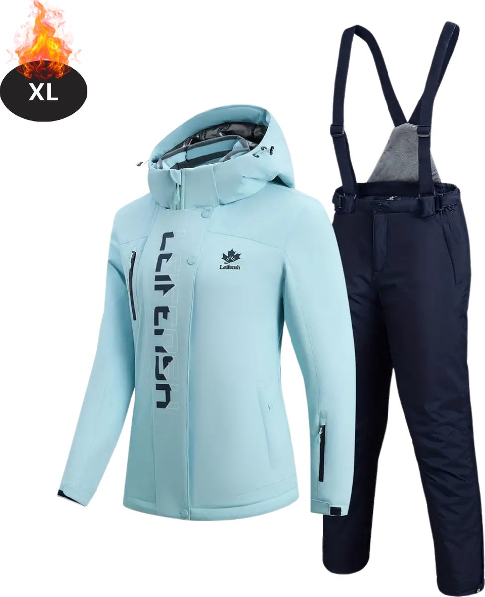 Bovista Skipak SkiBroek Skijas Ski Suit Wintersport Dames 2-Delig Lichtblauw