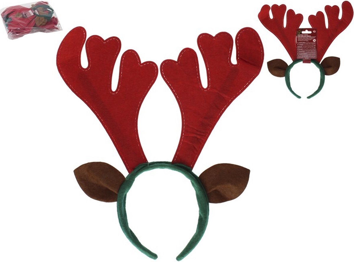Rendier kerst haarband voor kinderen - Vrolijke kerst accessoire