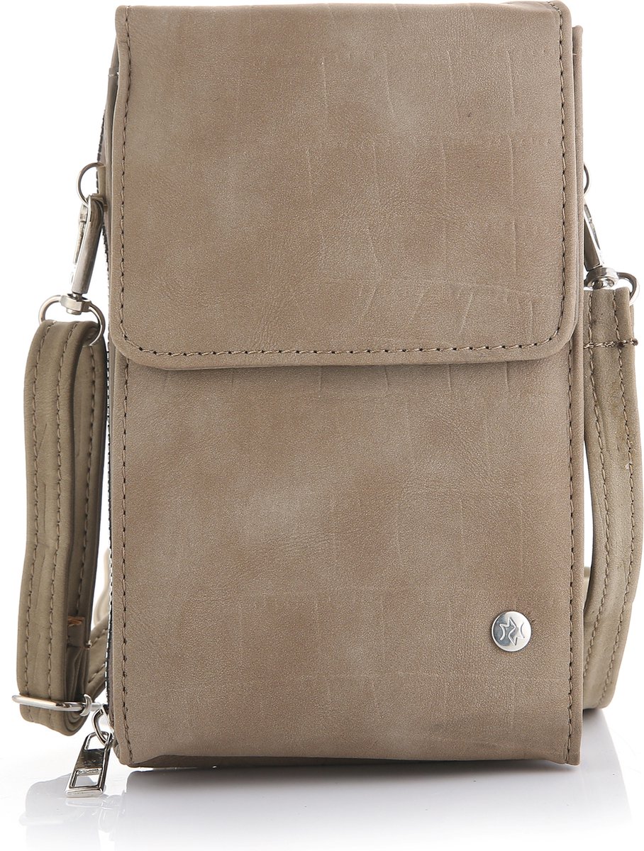 Telefoontasje - Schoudertasje - Crossbodytasje - Croco - Stone