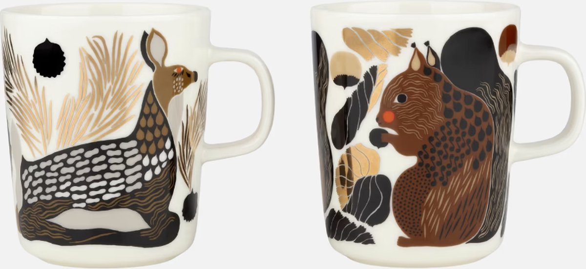 Marimekko - KURRE & PEURA - Koffiemok - Set van 2
