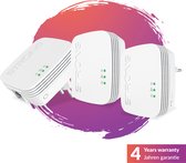 STRONG - Powerline 600 Kit Mini - Trio Prises CPL - Powerline Kit - 600 Mbps - Elke Box/Router Compatibel - 1 Ethernetpoort - Snelle Plug & Play Installatie - Overal Breedband Internet Toegang - Wit - 4 jaar garantie