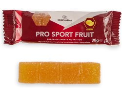 Neapharma Pro Sport Fruit citroen mét cafeïne - Energy Fruit Chew - 50 mg cafeïne - 30g koolhydraten - langdurige Isomaltulose energie - Per 10 fruits