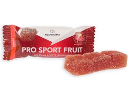 Neapharma Pro Sport Fruit Framboos - Energy Fruit Chew - Energy gummy - langdurige energie - Isomaltulose werking - Per 12 fruits