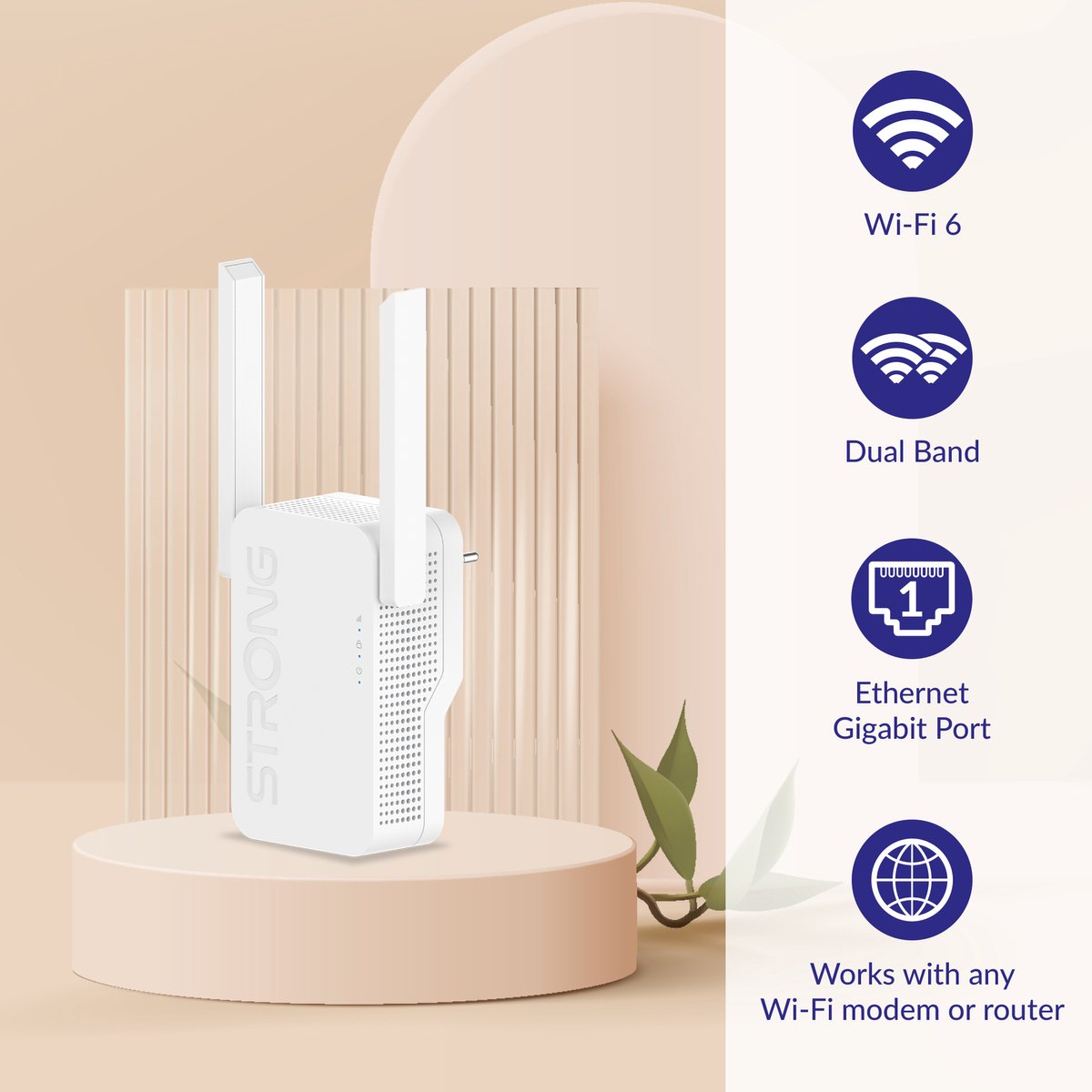 STRONG WiFi Versterker Repeater 6 AX3000 Mbps - Access point - afbeelding 2