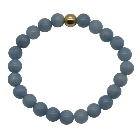 Barnsteen armband | Aquamarijn - Zilte Zusjes