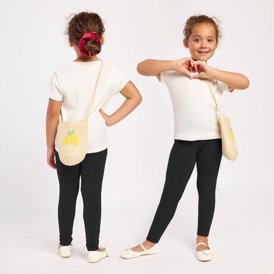 Merry Style Leggings Courts Filles Avec Dentelle - Viscose Élasthanne Sport Et Quotidien - Fabriqué En UE