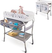 Mobiclinic Trendy - Luiertafel met badje - Commode Baby - Luiertafel met Bad - Verzorgingstafel - Babybadje - Thermometer - Tot 50 kg - 0-36 Maanden