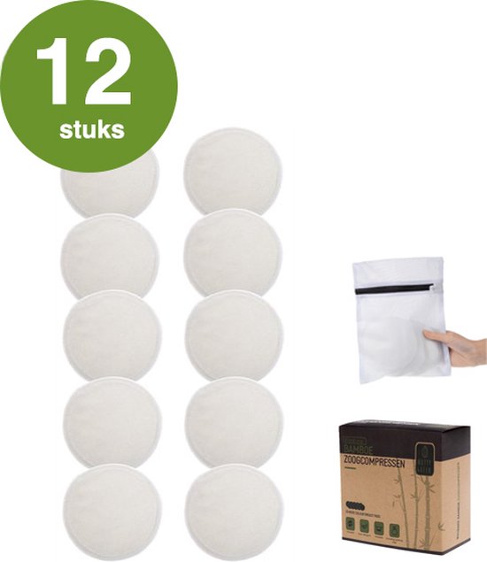 Nutty Green Hypoallergeen Bamboe Zoogcompressen