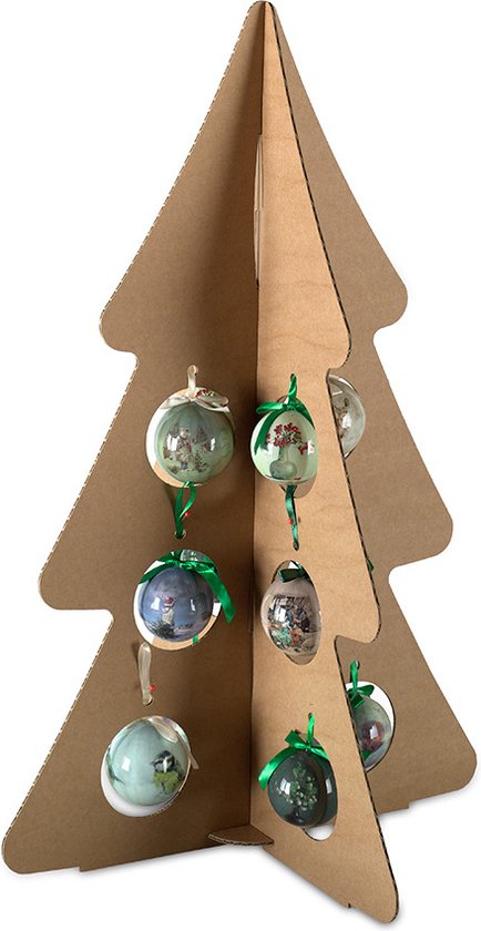 Art Revisited Kartonnen Kerstboom 77 x 43 cm ( Marius van Dokkum, Henk Helmantel, Rein Pol, Dorus Brekelmans)