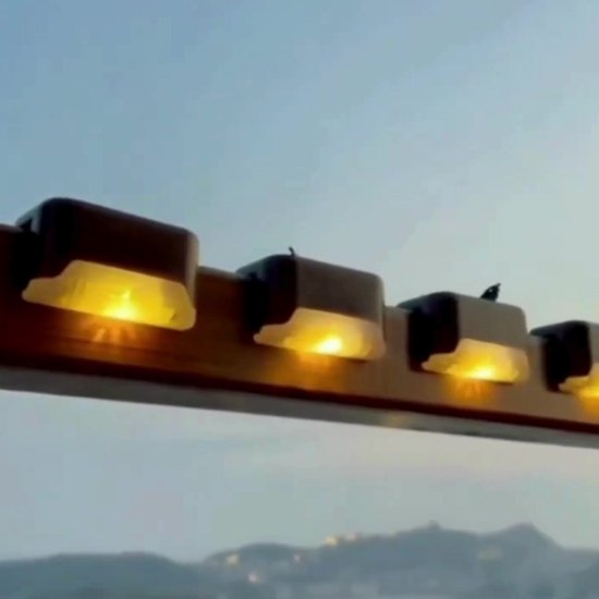 Lampe Solar Extérieure - Set de 2 Pièces - Éclairage Solar de Jardin - 6 LED - Etanche - Lampe Escalier Extérieur et Jardin - Éclairage extérieur Énergie Solaire - Opulfy