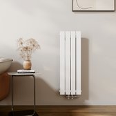 EMKE Radiator - Plat Design - Glanzend Wit - 90x30 cm - 403 W - Kolomradiator Vertical - Verwarming voor Alle Ruimtes
