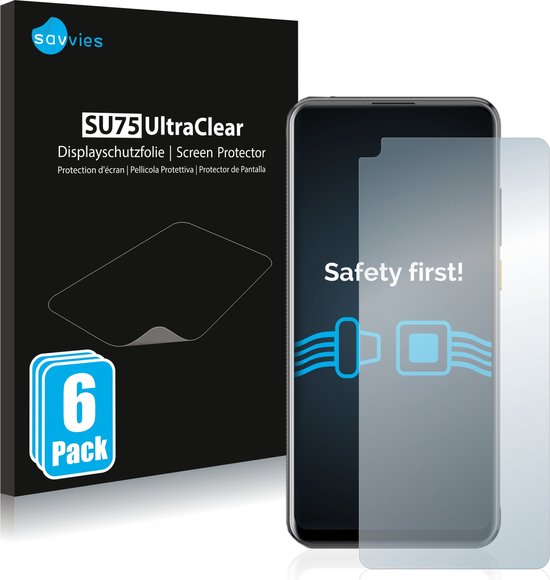 Savvies - Film de protection d'écran pour HTC Desire 20 Pro - Film de protection transparent (6 pièces)