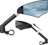 NO-EFFORT Fietsspiegel Rechts Uitschuifbaar – Fiets Spiegel – E-bike Spiegel - Elektrische Fiets Spiegeltje – Bicycle Mirror – Fatbike Spiegel – Fietsspiegels – Eenvoudige Montage – 20-23 mm