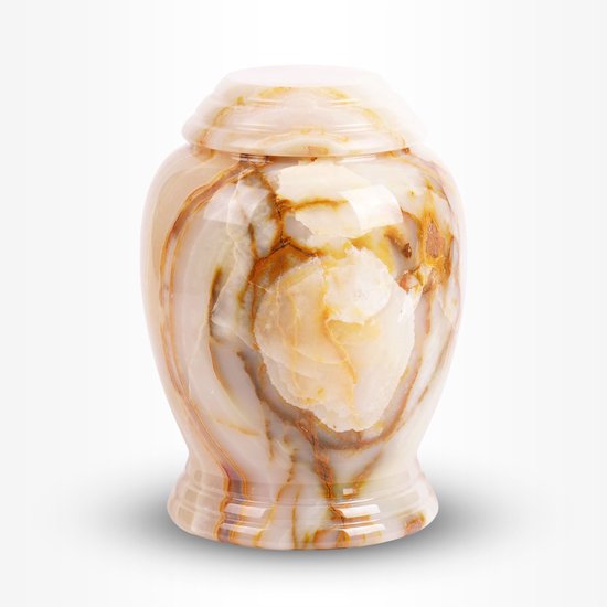 Natuursteen Urn Groot 3,7 liter Bruin Grijs | Urn Store