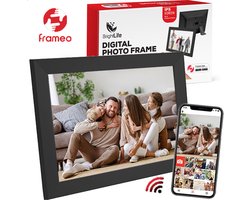 foto van BrightLife Digitale Fotolijst met Frameo App - 10.1 inch - HD Resolutie - Fotokader - WiFi - IPS Touchscreen - 32GB - Ideaal Kerstkado