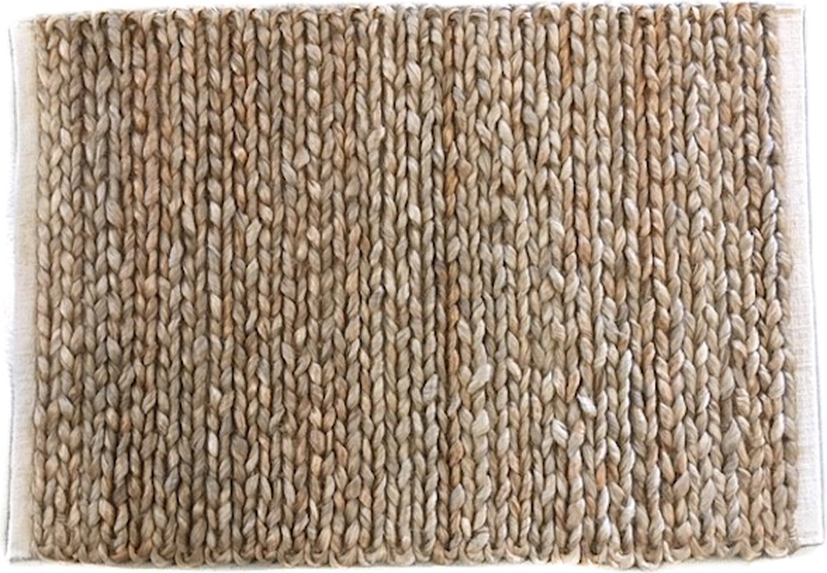 Vloermat geweven jute 60x90 cm