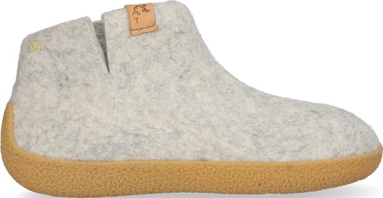 Tofvel - Rabara Maha Wolvilt Pantoffels Natural Delta - Maat 39