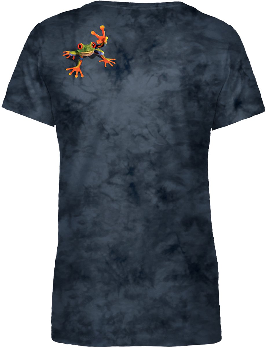 Ladies T-shirt Shoulder Frog L