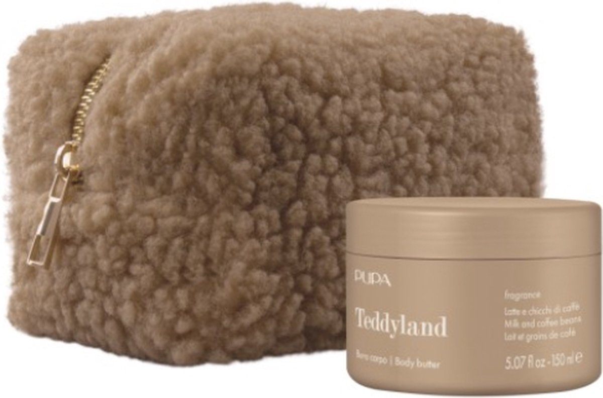 Goedkoopste Pupa Teddyland Bodybutter set teddy pouch Milk and Coffee beans