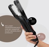 SteamPlus | Steampod Professionnel | Lisseur à vapeur | Noir | Or rose | 150 - 230°C| Céramique Tourmaline