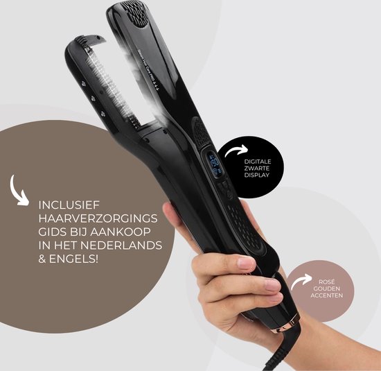 stoomstijltang | Professional | Stoomstijltang | Zwart | - stoomstijltang - €59,90