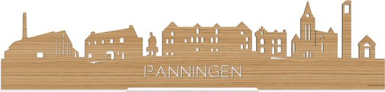 com-four® paashaas van mangohout, houten decoratie om neer te zetten
