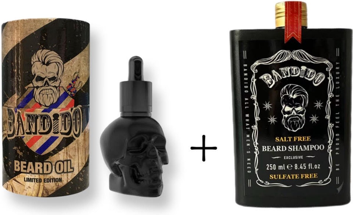 Goedkoopste Baard Shampoo Bandido 250 ML & Bandido Barber Shop Beard Oil 40 ml