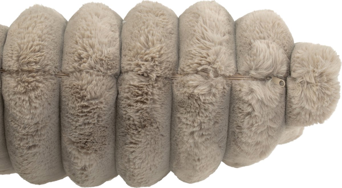 J-Line kussen Large Corduroy - polyester - taupe