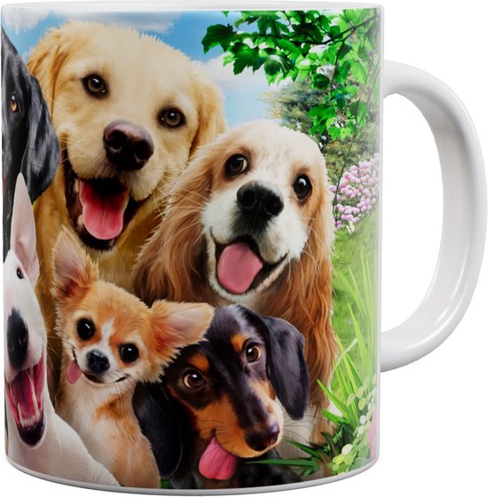 Chiens Chiens Selfie - Mug 440 ml