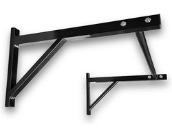 KRAKEN Optrekstang Single Grip Pull Up Bar - Wandmontage - Inclusief Montagemateriaal - Voor Thuisfitness en Krachttraining - Verstevigde Handgreep voor Sterke Grip - Robuust en Duurzaam Staal Ontwerp - Ideaal voor Pull Up en Chin Up Oefeningen