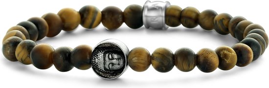 Armband van onyx, natuurstenen, kralen van 8 mm, fijne en edelstenen, herenarmband, minerale sieraden, cadeau, bescherming, helende therapie, cadeau voor verjaardag, dames, Ajustable desde 16 a 18 cm
