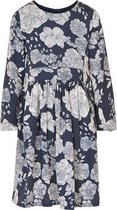 Creamie - jurk - lange mouwen  - blauw - Maat 146