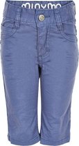 Minymo - jongens korte broek - twill slim - blauw - Maat 116