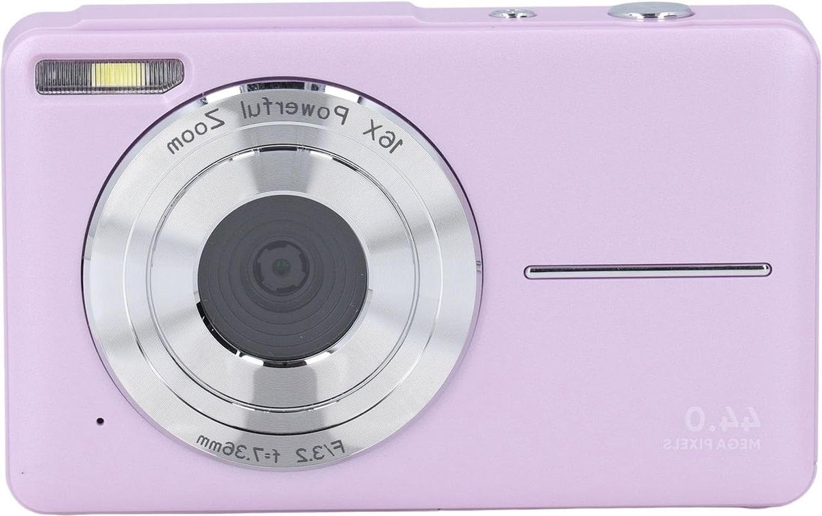 Digitale Camera FHD 1080P 44 MP Autofocus - Vlogcamera met 16x Digitale Zoom - 2.5 Inch IPS-scherm - Anti-shake - Compactcamera voor Fotografie - Cadeaus voor Tieners en Kinderen