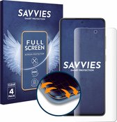 Savvies - Screenprotector voor Samsung Galaxy A52s 5G - Folie Beschermfolie transparant volledig dekking (4 Stuks)