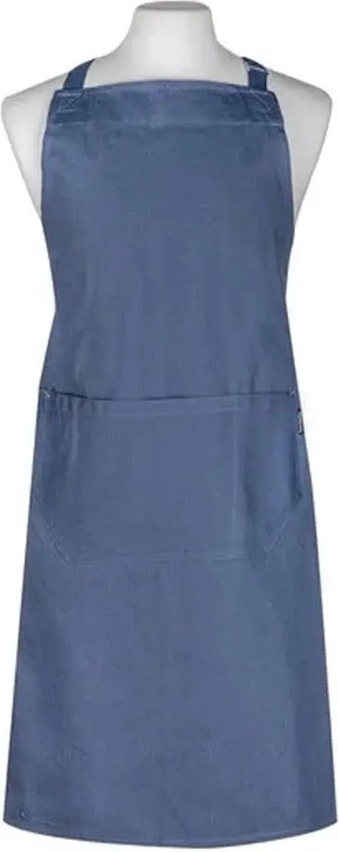 Keukenschort, Katoen, Blauw, 69 x 90 cm - Ladelle | Lennox