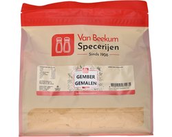 Van Beekum Specerijen - Gember Gemalen - 1 KG (hersluitbare stazak)
