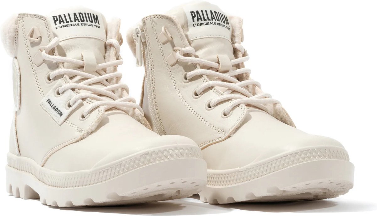PALLADIUM Pampa Hi Snow Warm dameslaarzen enkellaars leer 94380-175-M Natuur