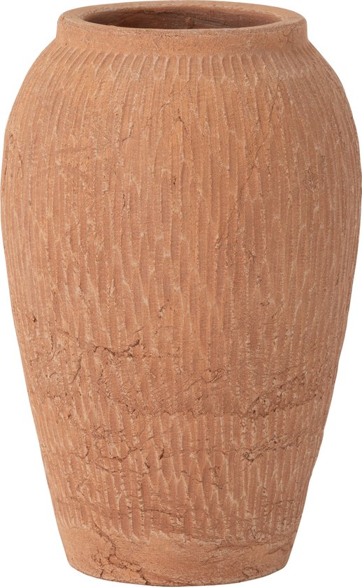 J-Line vase Kaia Terracotta - céramique - brun - small - Ø 16 cm