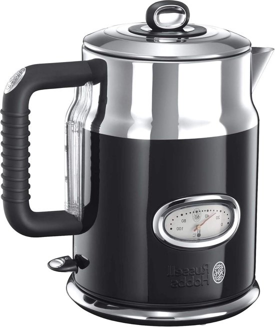 Antraciet-grijze ProfiCook PC-WKS 1192 vintage retro waterkoker 1,7 Antraciet-grijze ProfiCook PC-WKS 1192 vintage retro waterkoker 1,7
