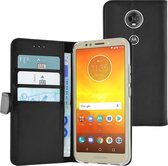 Azuri walletcase magnetic closure & cardslots - zwart - Motorola Moto E5 Plus