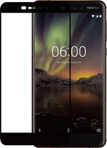 Azuri Screenprotector Tempered Glass flat RINOX ARMOR  - zwart frame - voor Nokia 6