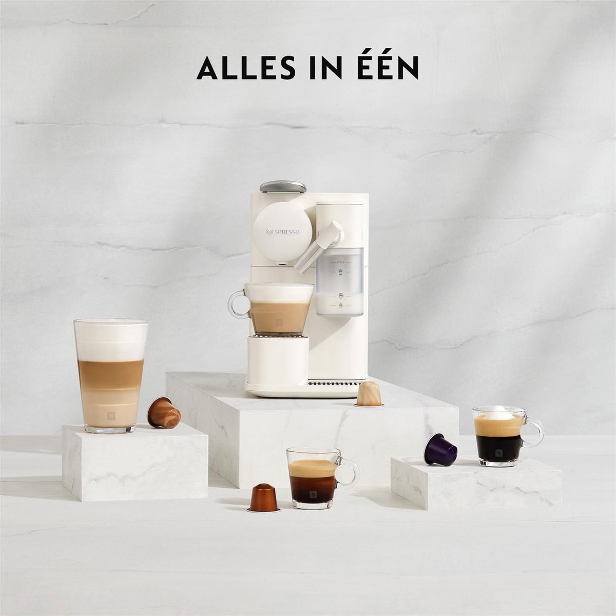 De'Longhi Nespresso Lattissima One EN510.B - Koffiecupmachine - Zwart thumbnail 8